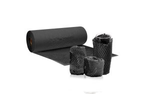 HONEYCOMB PAPER 300mm x 10m BLACK